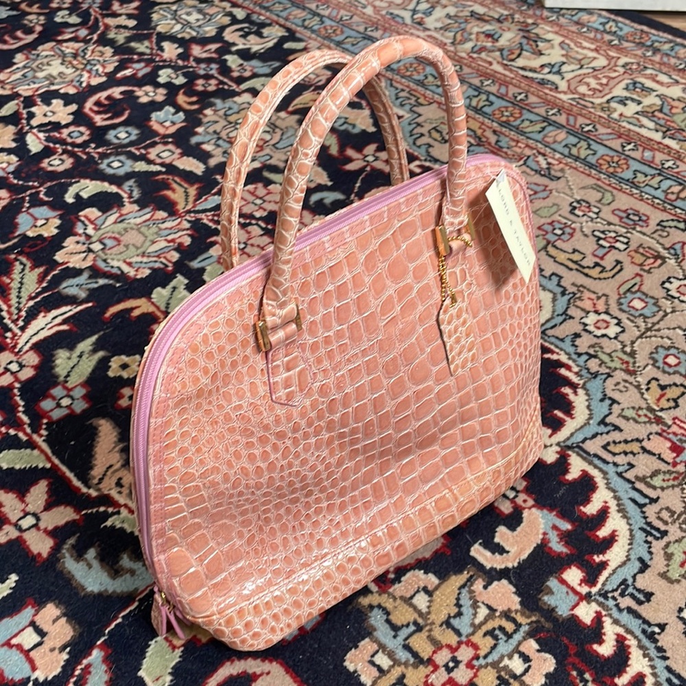 Lord & Taylor Snakeskin Leather Bag
